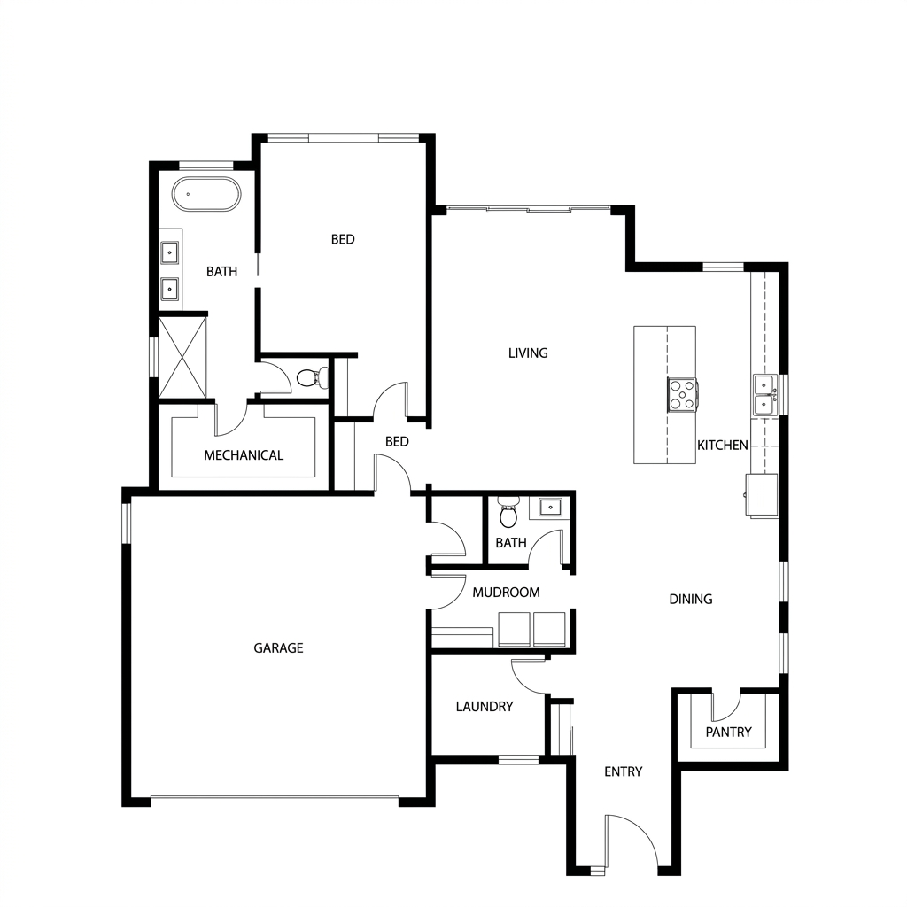 Main Level Floor Plan